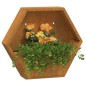 vidaXL Jardineras de pared 2 uds acero corten oxidado 46x10x40 cm vidaXL Jardineras de pared 2 uds acero corten oxidado 46x10x40 cm