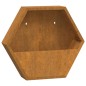 vidaXL Jardineras de pared 2 uds acero corten oxidado 46x10x40 cm vidaXL Jardineras de pared 2 uds acero corten oxidado 46x10x40 cm