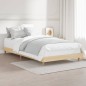vidaXL Estructura de cama madera contrachapada roble Sonoma 90x190 cm vidaXL Estructura de cama madera contrachapada roble Sonoma 90x190 cm