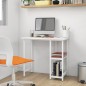vidaXL Escritorio para ordenador de MDF y metal blanco 80x40x72 cm vidaXL Escritorio para ordenador de MDF y metal blanco 80x40x72 cm