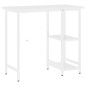 vidaXL Escritorio para ordenador de MDF y metal blanco 80x40x72 cm vidaXL Escritorio para ordenador de MDF y metal blanco 80x40x72 cm