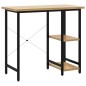 vidaXL Escritorio para ordenador MDF metal negro roble 80x40x72 cm vidaXL Escritorio para ordenador MDF metal negro roble 80x40x72 cm