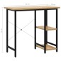 vidaXL Escritorio para ordenador MDF metal negro roble 80x40x72 cm vidaXL Escritorio para ordenador MDF metal negro roble 80x40x72 cm