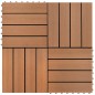 vidaXL Baldosas de WPC 30x30 cm 11 unidades 1 m² marrón vidaXL Baldosas de WPC 30x30 cm 11 unidades 1 m² marrón