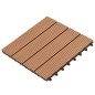 vidaXL Baldosas de WPC 30x30 cm 11 unidades 1 m² marrón vidaXL Baldosas de WPC 30x30 cm 11 unidades 1 m² marrón