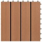 vidaXL Baldosas de WPC 30x30 cm 11 unidades 1 m² marrón vidaXL Baldosas de WPC 30x30 cm 11 unidades 1 m² marrón