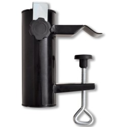vidaXL Soporte de sombrilla de exterior acero negro