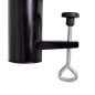 vidaXL Soporte de sombrilla de exterior acero negro