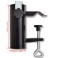 vidaXL Soporte de sombrilla de exterior acero negro