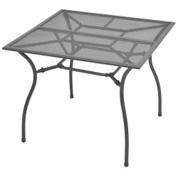 vidaXL Juego de comedor de jardín 5 piezas acero gris antracita