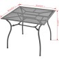 vidaXL Juego de comedor de jardín 5 piezas acero gris antracita
