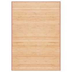 vidaXL Alfombra de bambú marrón 120x180 cm