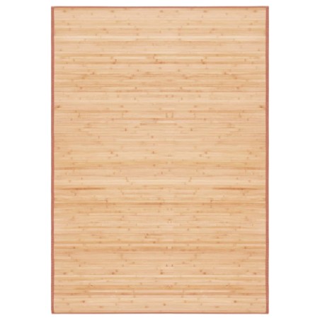 vidaXL Alfombra de bambú marrón 120x180 cm