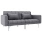 vidaXL Sofá cama de tela gris claro vidaXL Sofá cama de tela gris claro