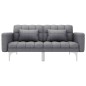 vidaXL Sofá cama de tela gris claro vidaXL Sofá cama de tela gris claro