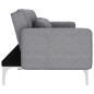 vidaXL Sofá cama de tela gris claro vidaXL Sofá cama de tela gris claro