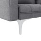 vidaXL Sofá cama de tela gris claro vidaXL Sofá cama de tela gris claro
