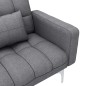 vidaXL Sofá cama de tela gris claro vidaXL Sofá cama de tela gris claro