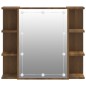 vidaXL Mueble con espejo y luces LED roble marrón 70x16,5x60 cm vidaXL Mueble con espejo y luces LED roble marrón 70x16,5x60 cm