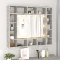 vidaXL Mueble con espejo y LED color gris hormigón 91x15x76,5 cm vidaXL Mueble con espejo y LED color gris hormigón 91x15x76,5 cm