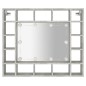 vidaXL Mueble con espejo y LED color gris hormigón 91x15x76,5 cm vidaXL Mueble con espejo y LED color gris hormigón 91x15x76,5 cm