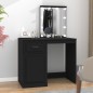 vidaXL Tocador con LED madera contrachapada negro 90x50x132,5 cm vidaXL Tocador con LED madera contrachapada negro 90x50x132,5 cm
