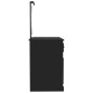 vidaXL Tocador con LED madera contrachapada negro 90x50x132,5 cm vidaXL Tocador con LED madera contrachapada negro 90x50x132,5 cm