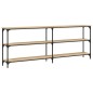 vidaXL Mesa consola madera de ingeniería roble Sonoma 200x29x75 cm