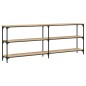 vidaXL Mesa consola madera de ingeniería roble Sonoma 200x29x75 cm