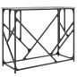 vidaXL Mesa consola madera de ingeniería gris Sonoma 100x40x80 cm
