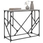 vidaXL Mesa consola madera de ingeniería gris Sonoma 100x40x80 cm