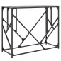 vidaXL Mesa consola madera de ingeniería gris Sonoma 100x40x80 cm