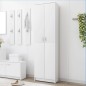 vidaXL Armario de pasillo de madera contrachapada blanco 55x25x189 cm vidaXL Armario de pasillo de madera contrachapada blanco 55x25x189 cm