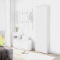 vidaXL Armario de pasillo de madera contrachapada blanco 55x25x189 cm vidaXL Armario de pasillo de madera contrachapada blanco 55x25x189 cm