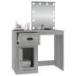 vidaXL Tocador con LED madera contrachapada gris Sonoma 90x50x132,5cm vidaXL Tocador con LED madera contrachapada gris Sonoma 90x50x132,5cm