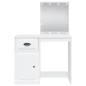 vidaXL Tocador con luces LED blanco 90x42x132,5 cm vidaXL Tocador con luces LED blanco 90x42x132,5 cm