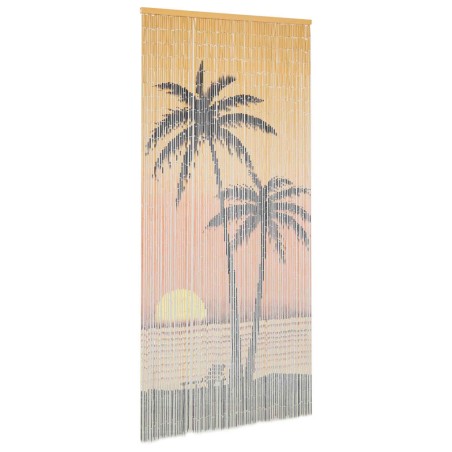 vidaXL Cortina de bambú para puerta contra insectos 90x200 cm