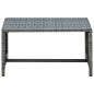 vidaXL Mesa de centro de ratán sintético gris 70x40x38 cm vidaXL Mesa de centro de ratán sintético gris 70x40x38 cm