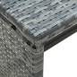 vidaXL Mesa de centro de ratán sintético gris 70x40x38 cm vidaXL Mesa de centro de ratán sintético gris 70x40x38 cm