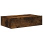 vidaXL Mueble de TV con luces LED roble ahumado 60x35x15,5 cm