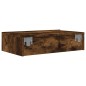 vidaXL Mueble de TV con luces LED roble ahumado 60x35x15,5 cm