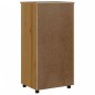 vidaXL Cajonera con ruedas MOSS madera maciza pino marrón miel vidaXL Cajonera con ruedas MOSS madera maciza pino marrón miel