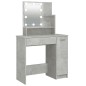 vidaXL Tocador con LED color gris hormigón 86,5x35x136 cm vidaXL Tocador con LED color gris hormigón 86,5x35x136 cm