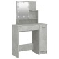 vidaXL Tocador con LED color gris hormigón 86,5x35x136 cm vidaXL Tocador con LED color gris hormigón 86,5x35x136 cm