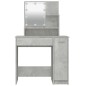 vidaXL Tocador con LED color gris hormigón 86,5x35x136 cm vidaXL Tocador con LED color gris hormigón 86,5x35x136 cm
