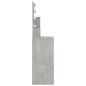 vidaXL Tocador con LED color gris hormigón 86,5x35x136 cm vidaXL Tocador con LED color gris hormigón 86,5x35x136 cm