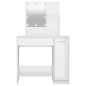 vidaXL Tocador con LED blanco brillante 86,5x35x136 cm vidaXL Tocador con LED blanco brillante 86,5x35x136 cm