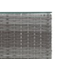 vidaXL Mesa auxiliar superficie vidrio ratán sint. gris 35x35x52 cm vidaXL Mesa auxiliar superficie vidrio ratán sint. gris 35x35x52 cm