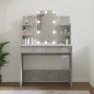 vidaXL Tocador con LED color gris hormigón 96x40x142 cm vidaXL Tocador con LED color gris hormigón 96x40x142 cm