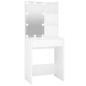 vidaXL Tocador con LED blanco 60x40x140 cm vidaXL Tocador con LED blanco 60x40x140 cm